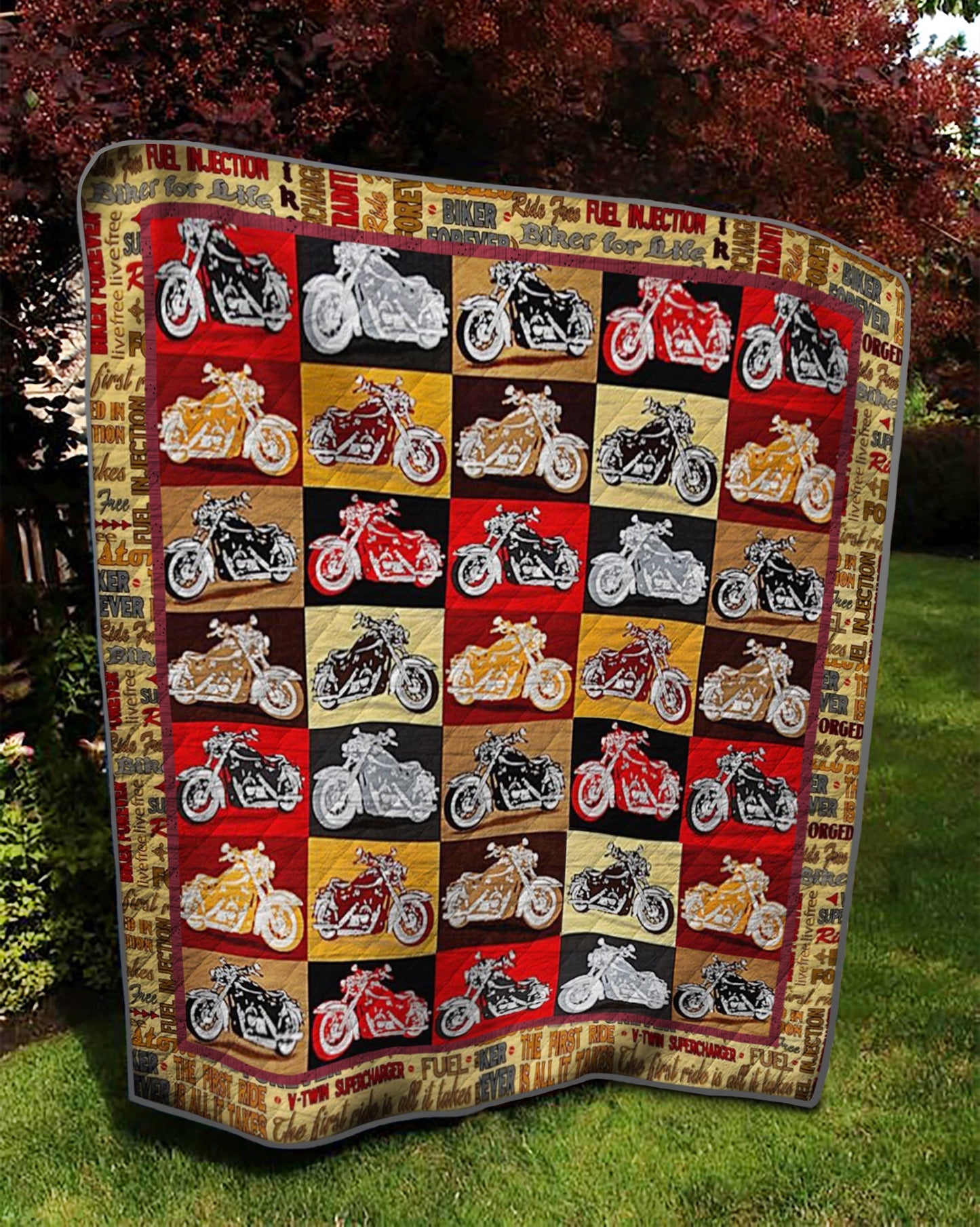 Biker TD10110166 Quilt Blanket