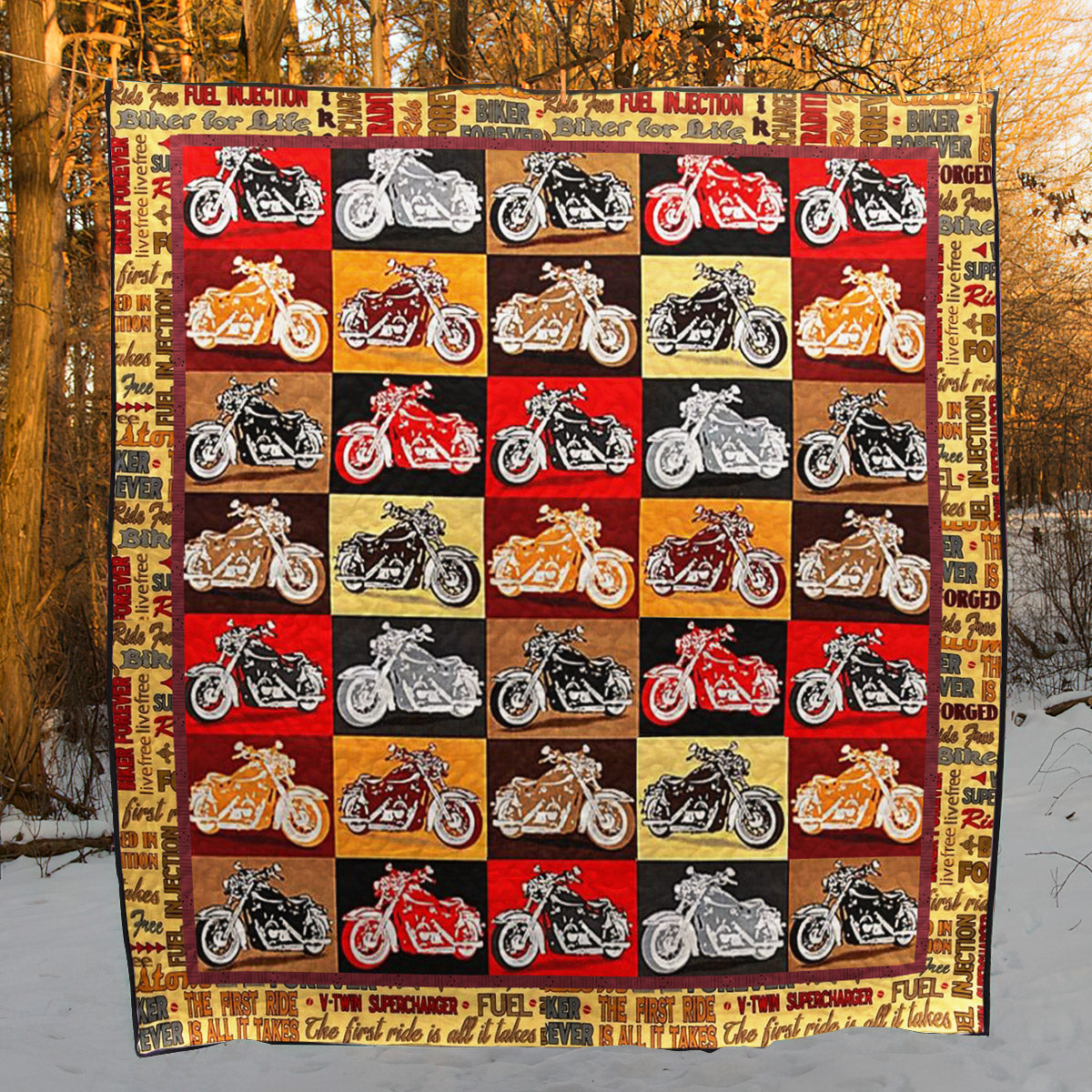 Biker TD10110166 Quilt Blanket