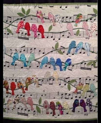 Bird And Music CLA0710075Q Quilt Blanket