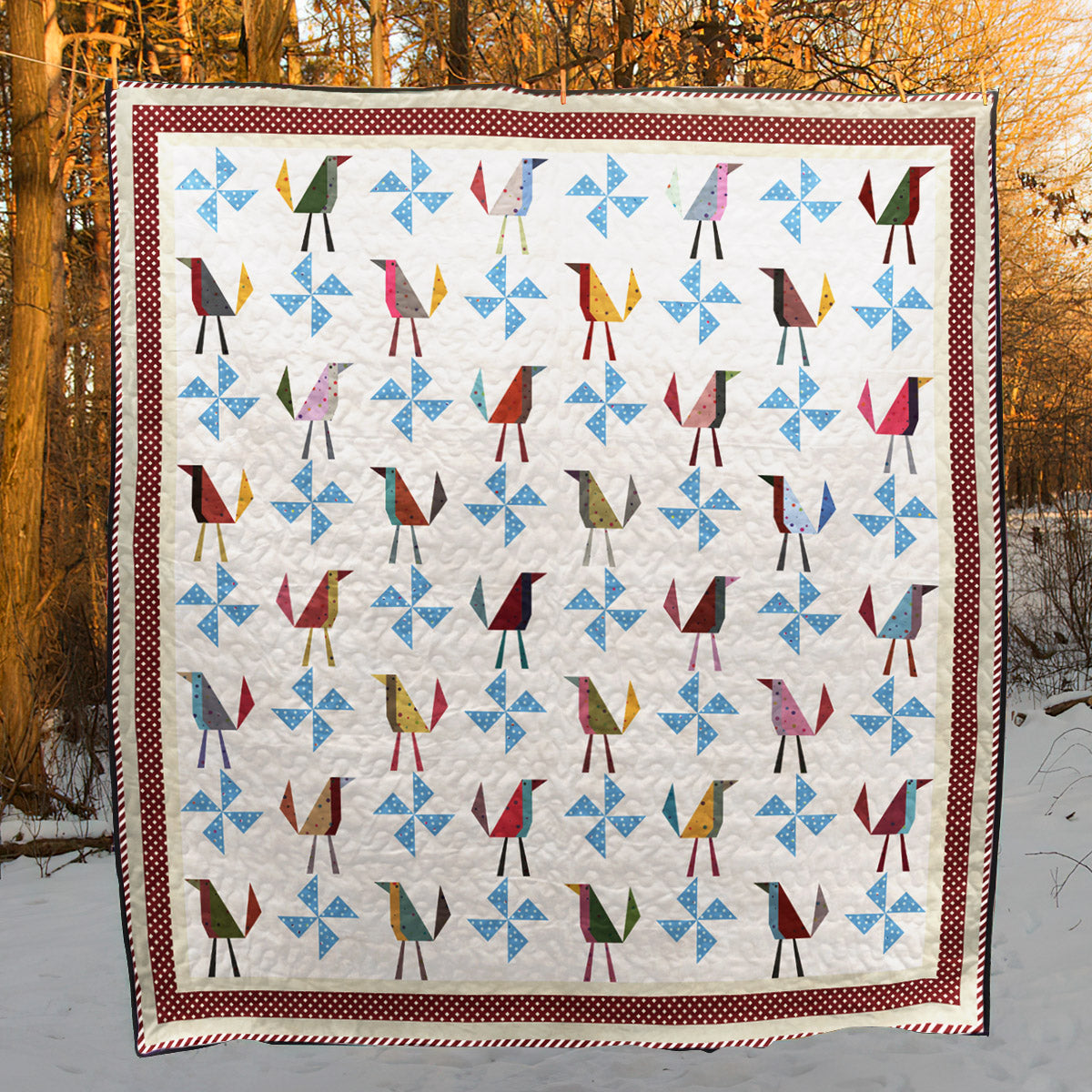 Bird CLA0710061Q Quilt Blanket