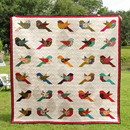 Bird CLA2011054Q Quilt Blanket