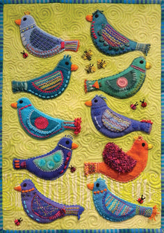 Bird CLA2011076Q Quilt Blanket