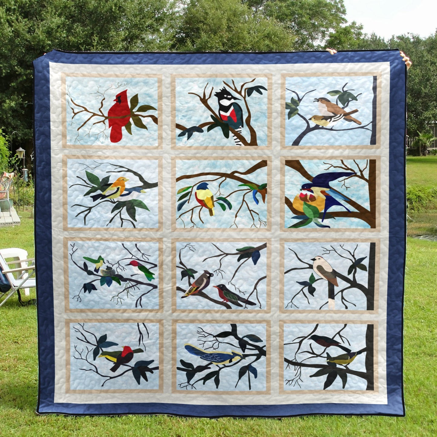 Bird CLA2711091Q Quilt Blanket