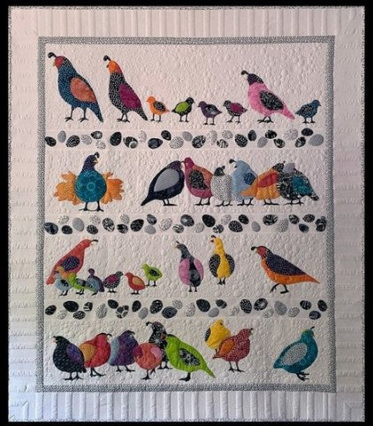 Bird Gathering CLA0611065Q Quilt Blanket