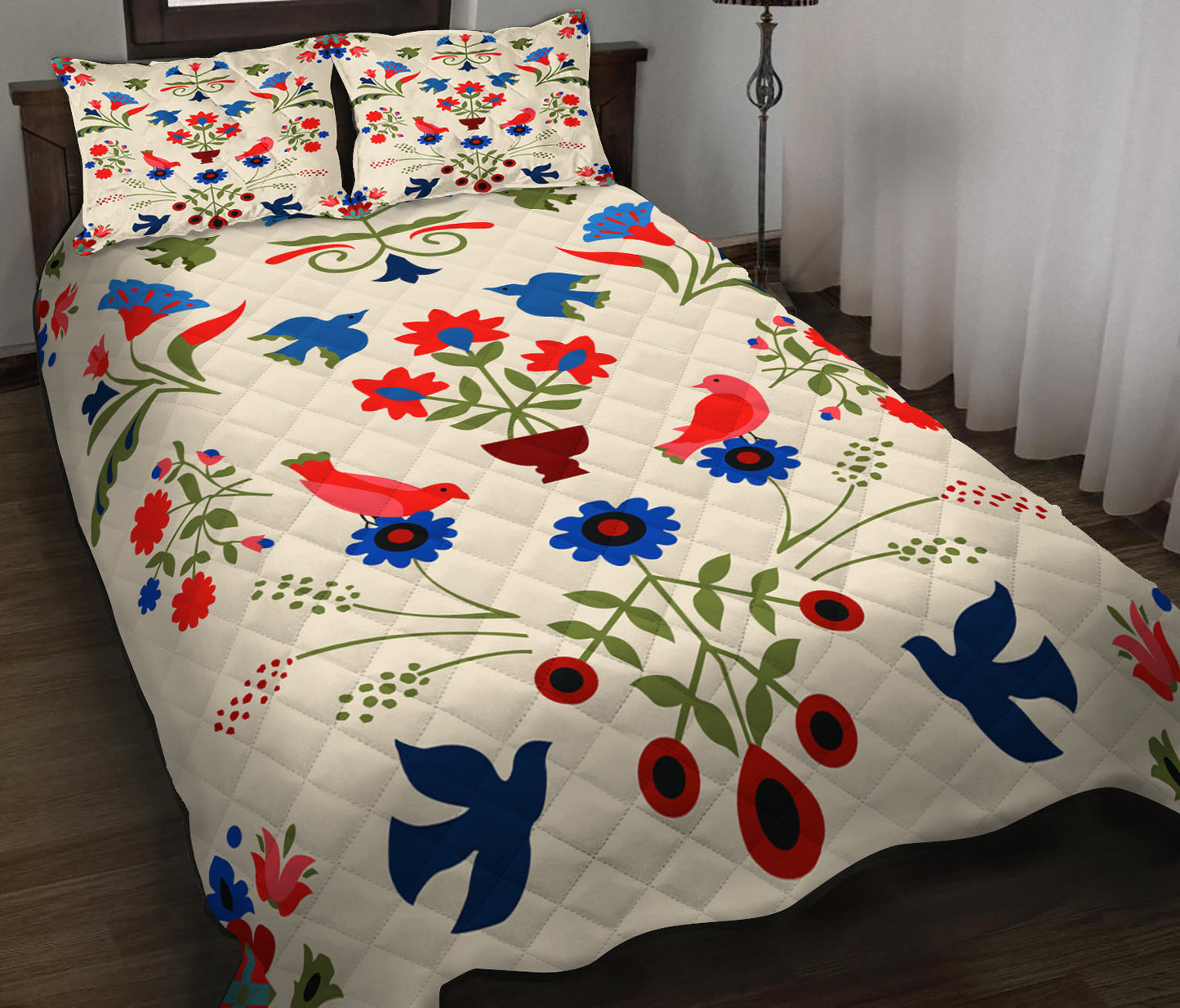 Bird Quilt Bedding Set CLA130908