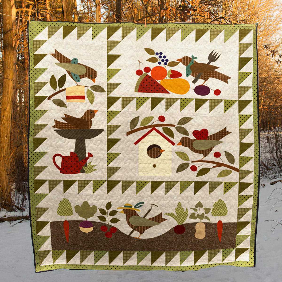 Bird Quilt Blanket TM301002