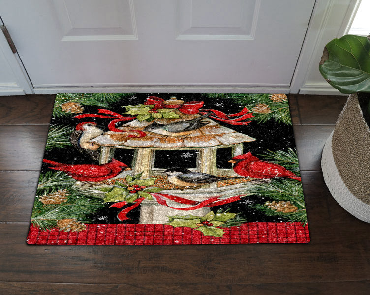 Bird Christmas HN0411014D Non-slip Door mats