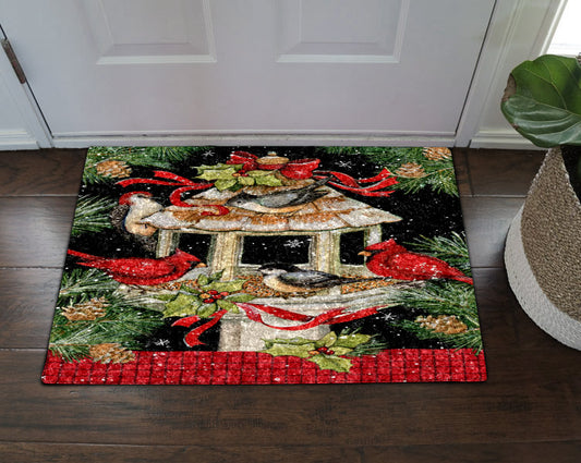 Bird Christmas HN0411014D Non-slip Door mats