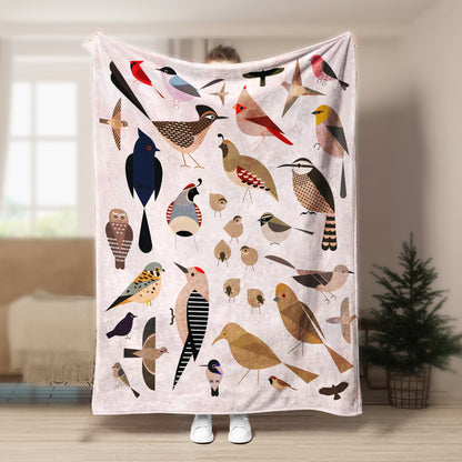 Bird DD260816F Sherpa Fleece Blanket