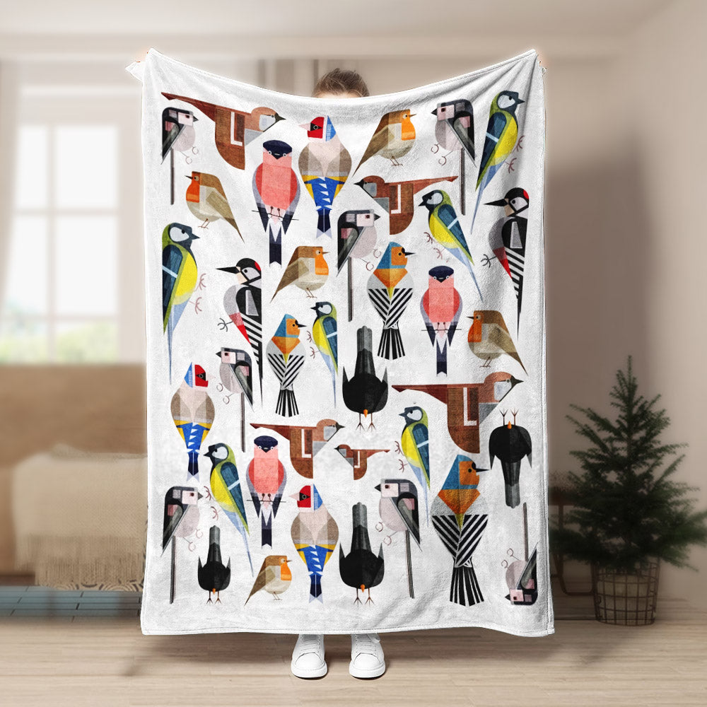 Bird DD260817F Sherpa Fleece Blanket