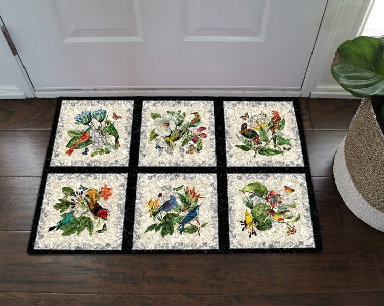 Bird Flowers HN01110009D Non-slip Door mats