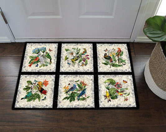 Bird Flowers HN01110009D Non-slip Door mats