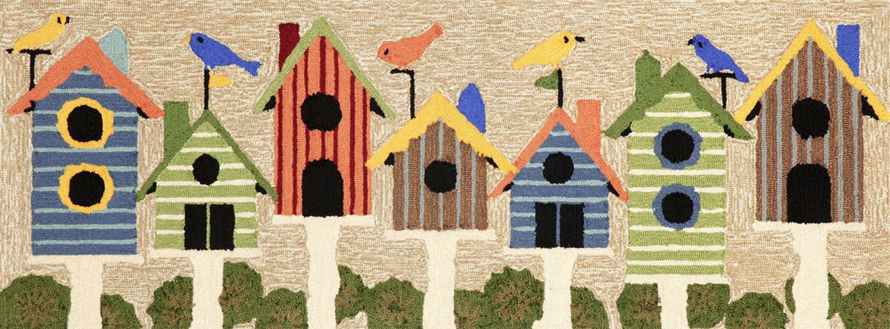 Bird House CLP180911R Runner Rug