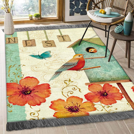 Bird House NN0510029F Decorative Floor-cloth