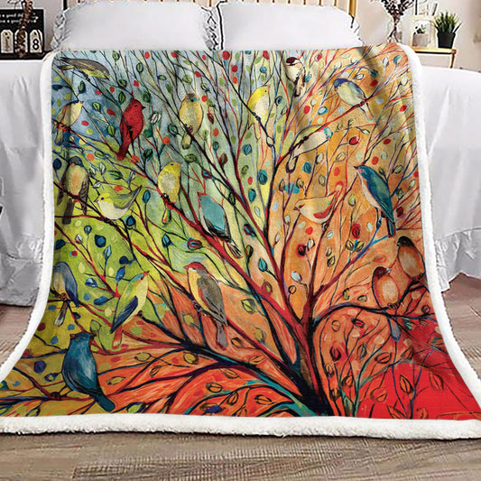 Bird ML230909F Sherpa Fleece Blanket