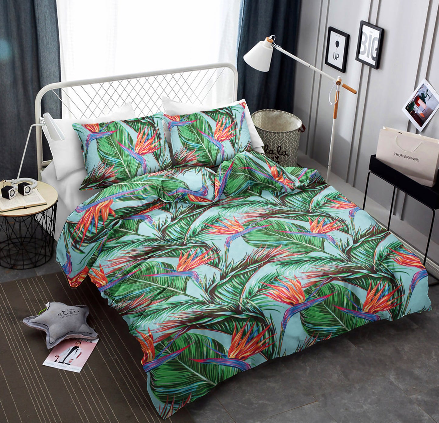 Bird Of Paradise Pattern Print Design CLA19100934B Bedding Sets