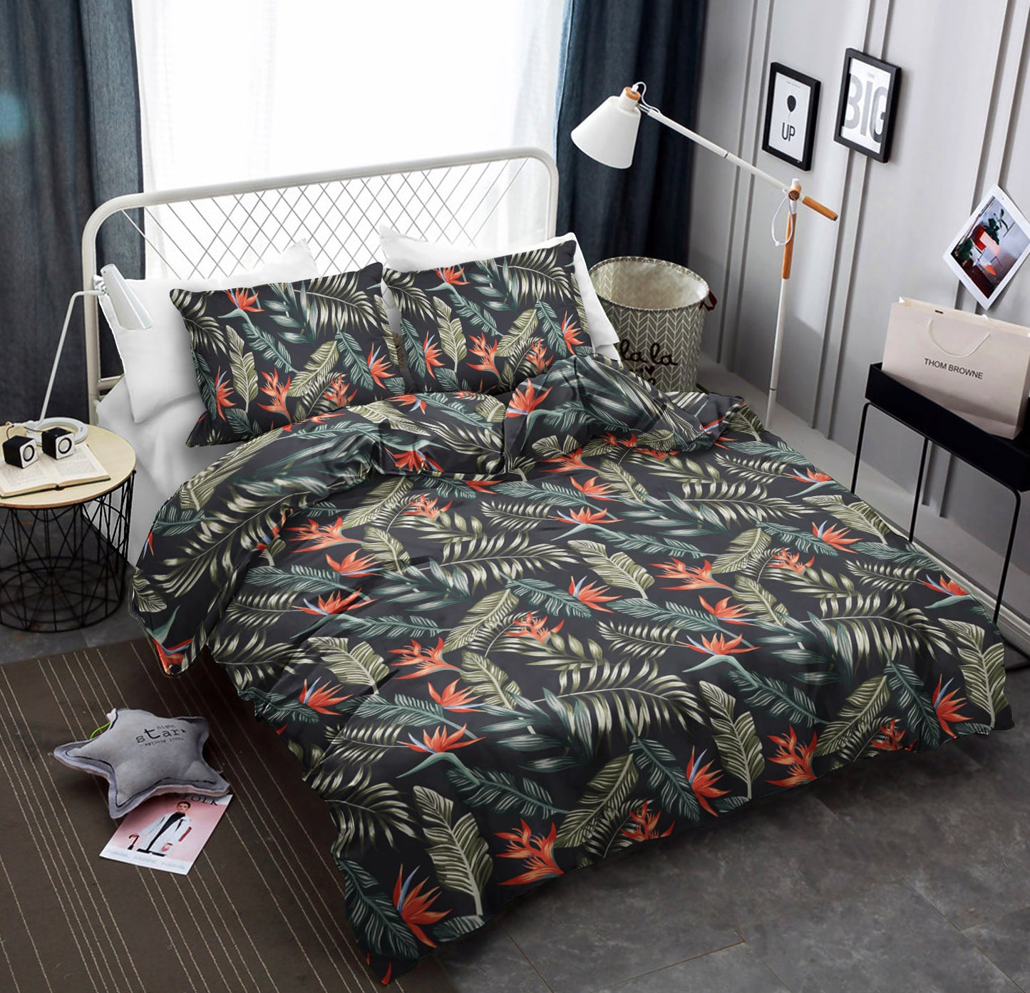 Bird Of Paradise Pattern Print Design CLA19100935B Bedding Sets