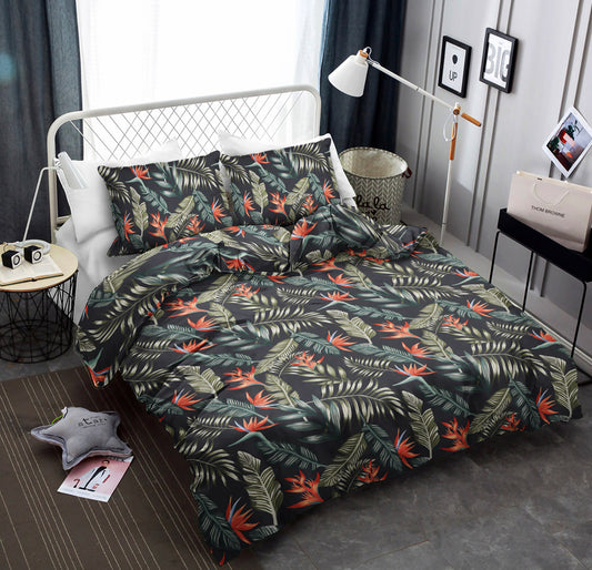 Bird Of Paradise Pattern Print Design CLA19100935B Bedding Sets