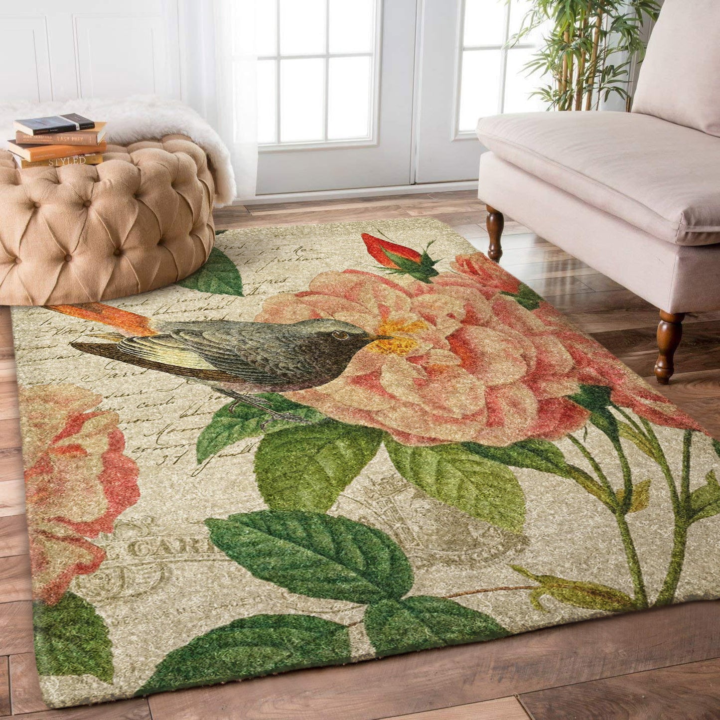 Bird Rose HN0111018R Rug