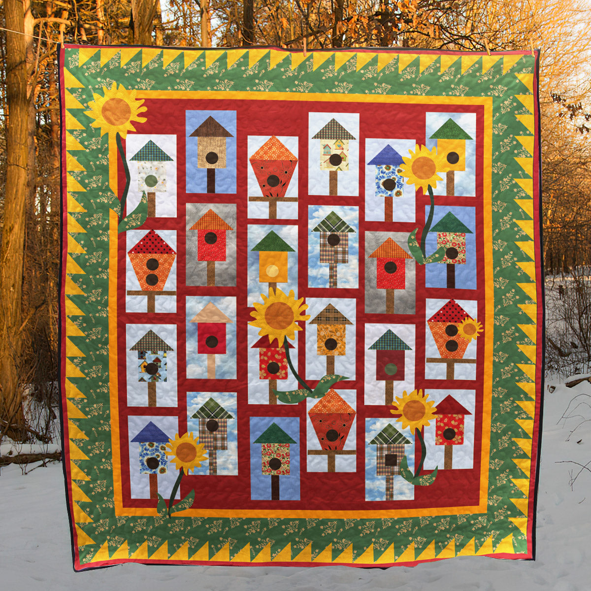 Birdhouse CLM3110071 Quilt Blanket