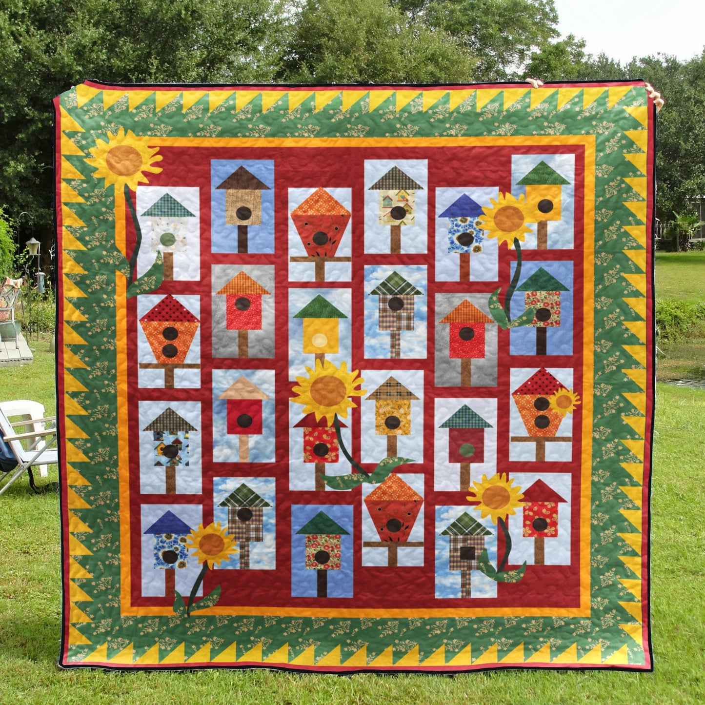 Birdhouse CLM3110071 Quilt Blanket