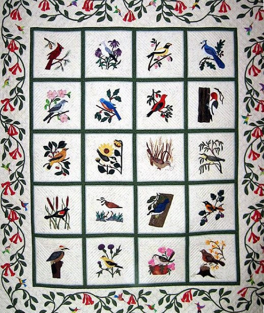 Birds CLA1910042Q Quilt Blanket