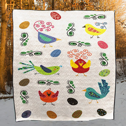 Birds CLA3010206Q Quilt Blanket