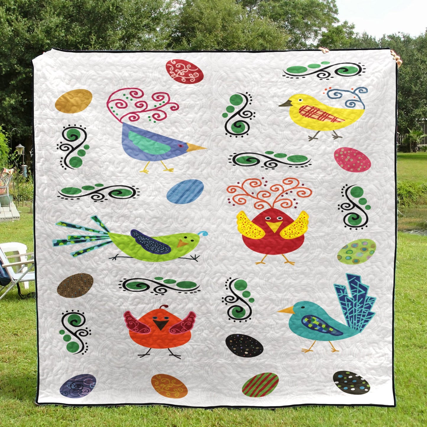 Birds CLA3010206Q Quilt Blanket