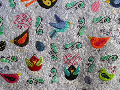 Birds CLM30110119Q Quilt Blanket