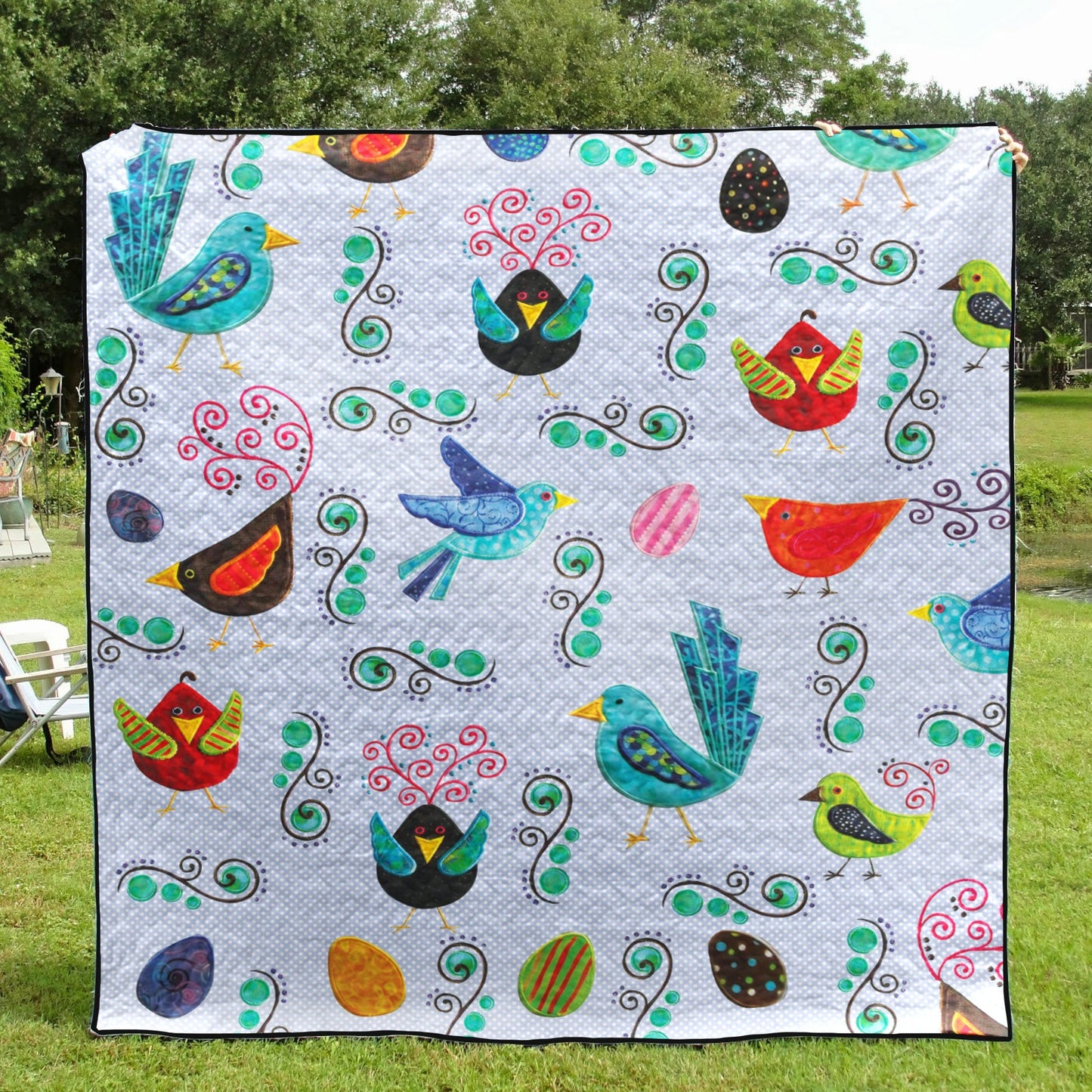 Birds CLM30110119Q Quilt Blanket