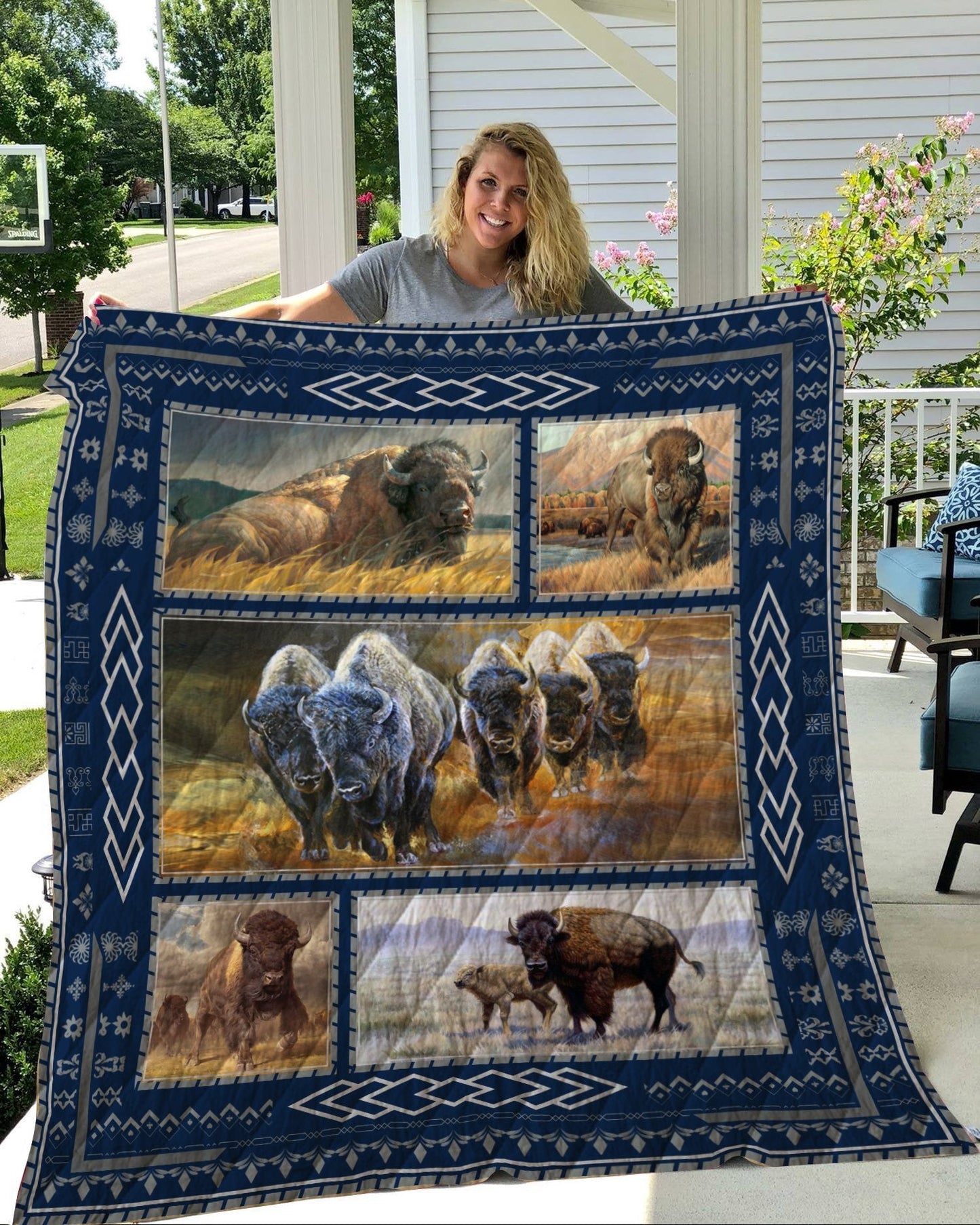 Bison Bison CLH1611247Q Quilt Blanket