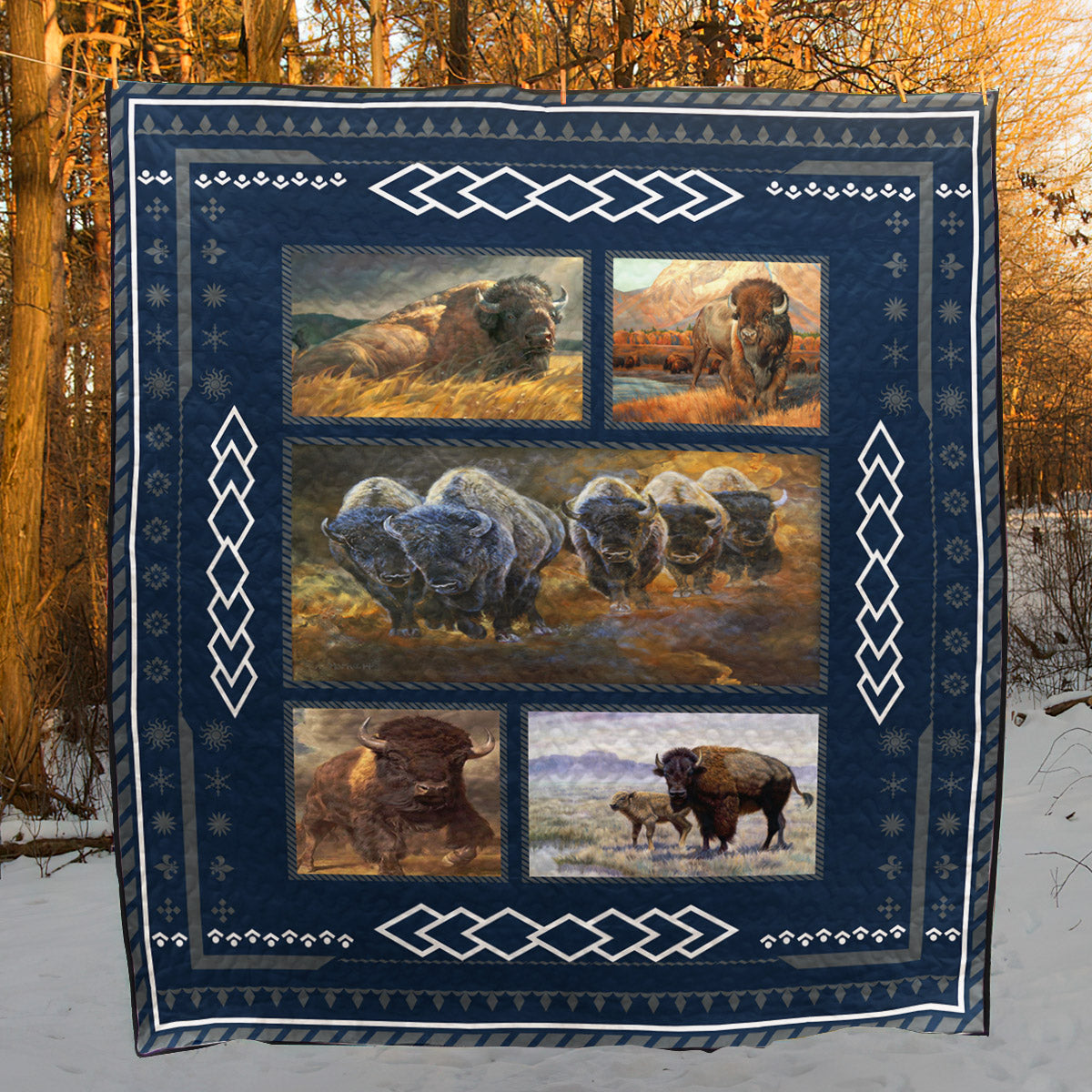 Bison Bison CLH1611247Q Quilt Blanket