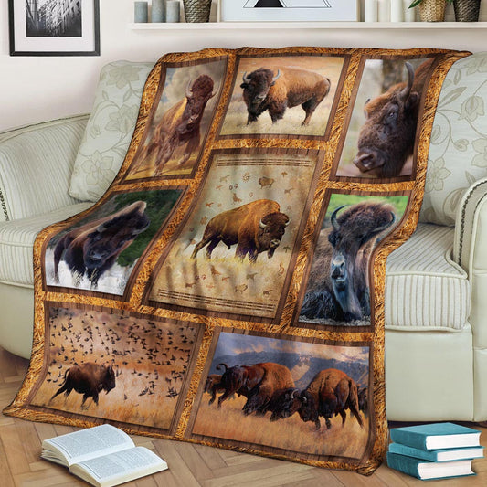 Bison CLA21100725F Sherpa Fleece Blanket