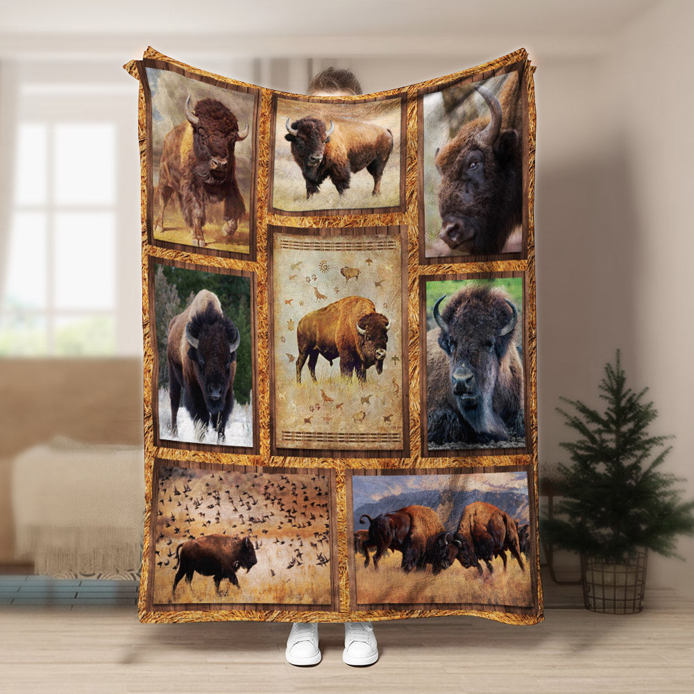 Bison CLA21100725F Sherpa Fleece Blanket