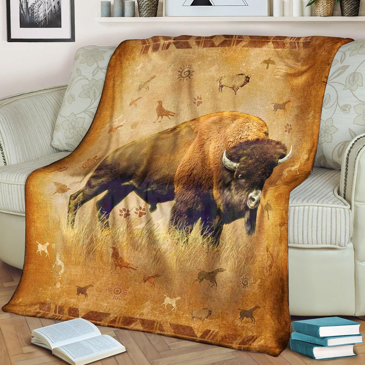 Bison ML090911F Sherpa Fleece Blanket
