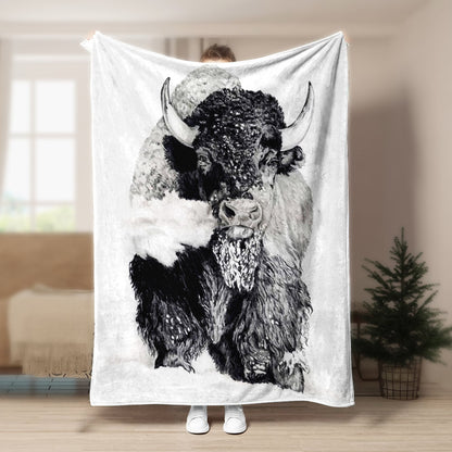 Bison ML090913F Sherpa Fleece Blanket