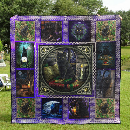 Black Cat CL01110046MDQ Quilt Blanket