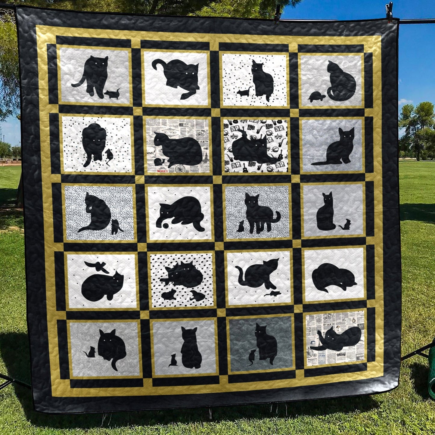 Black Cat CL120605 Quilt Blanket