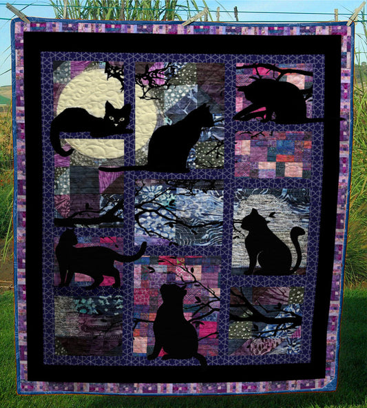 Black Cat CL28100291MDQ Quilt Blanket