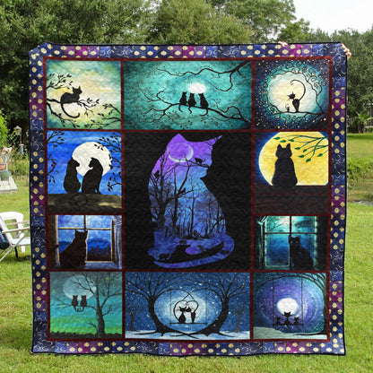 Black Cat CL28100332MDQ Quilt Blanket