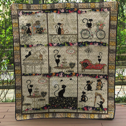 Black Cat ND240401 Quilt Blanket