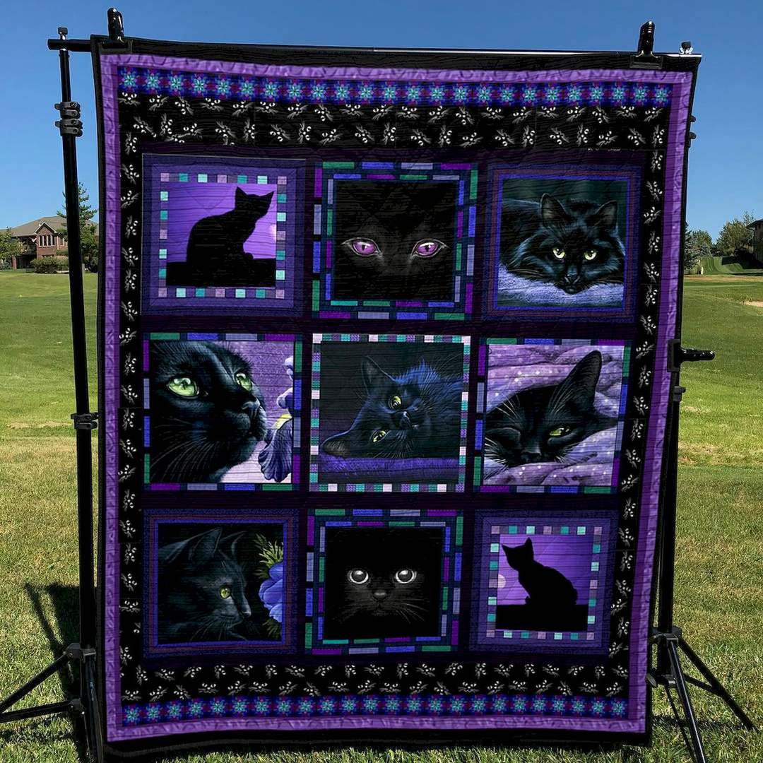 Black Cat PK300513 Quilt Blanket