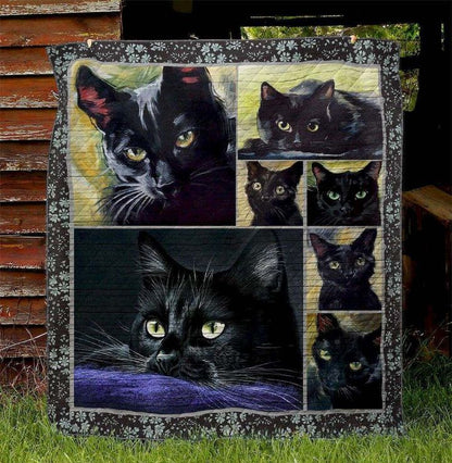 Black Cat QV070501 Quilt Blanket