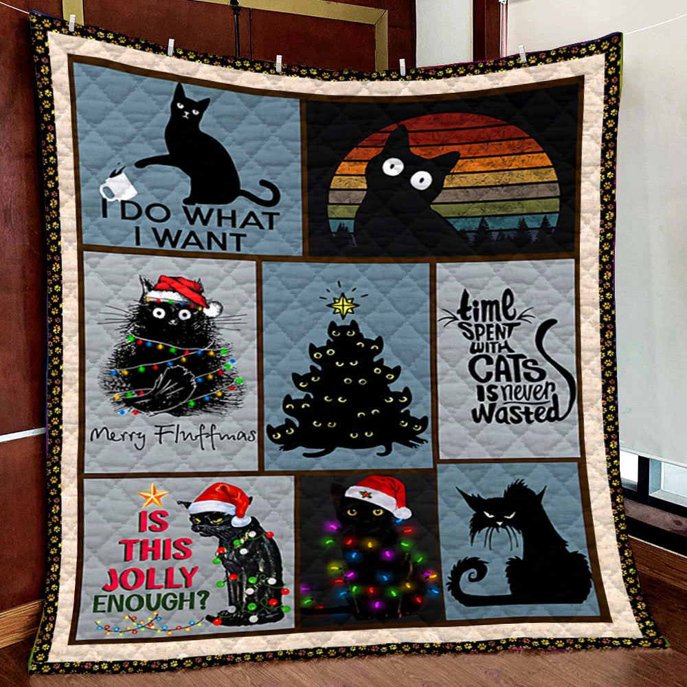 Black Cat Quilt Blanket MN291009