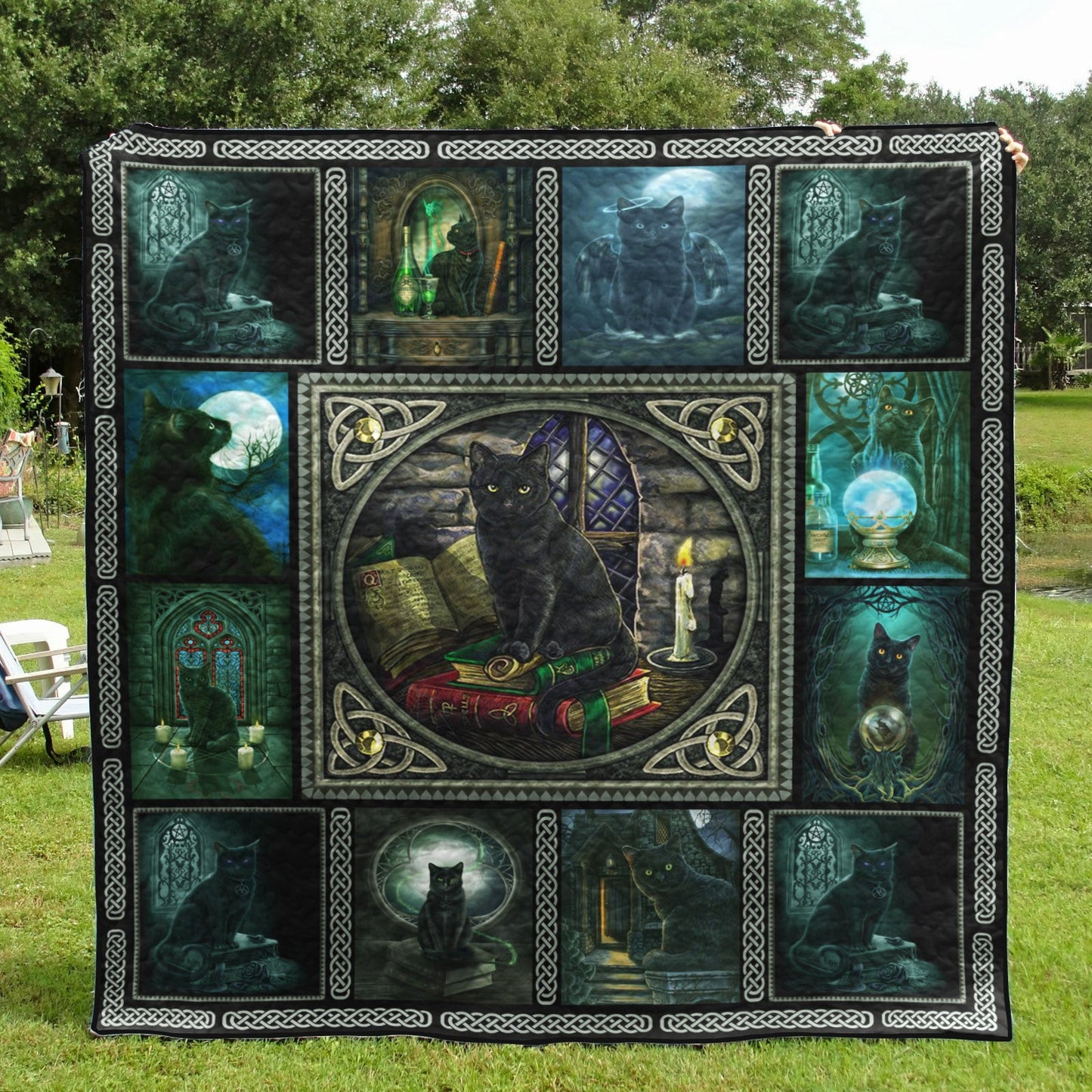 Black Cat Witch TD1511220 Quilt Blanket