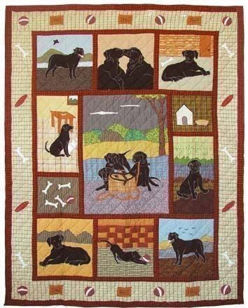 Black Labrador CL130604 Quilt Blanket