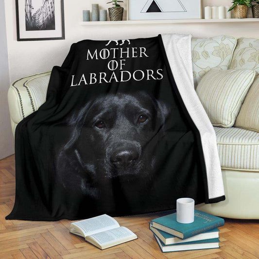 Black Labrador CLA2810042F Sherpa Fleece Blanket