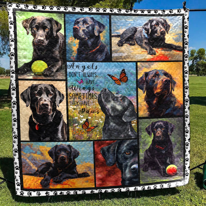 Black Labrador Lovely Black CLA31100381Q Art Quilt