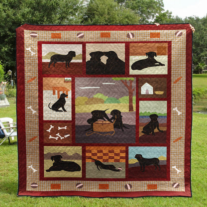 Black Labrador YH3110312 Quilt Blanket