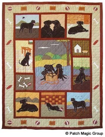 Black Labs CLT260635 Quilt Blanket